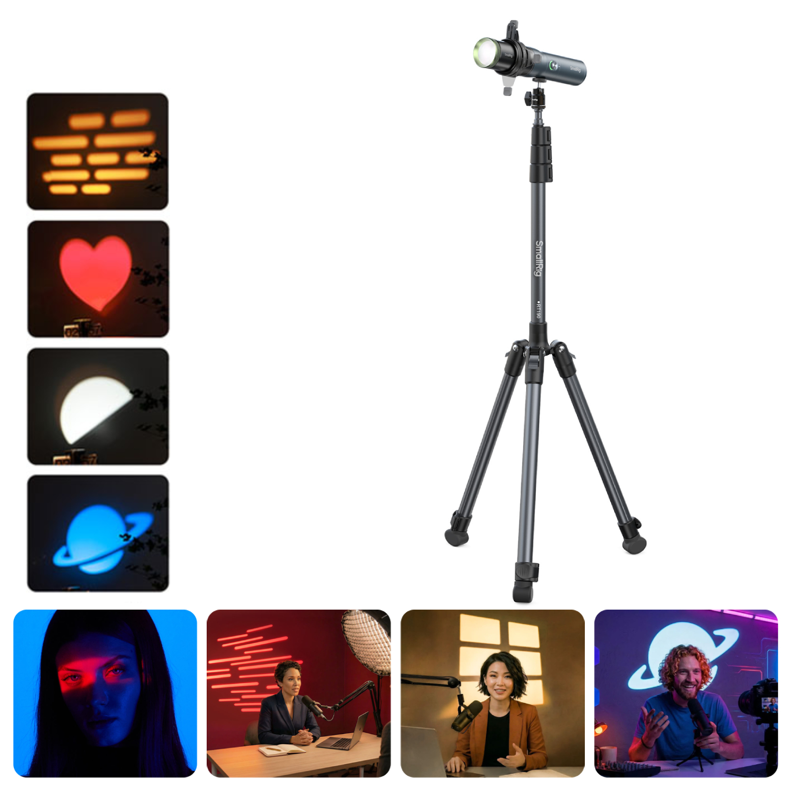 SmallRig RF 10C Pocket Zoom LED Light | 10-60° Focus