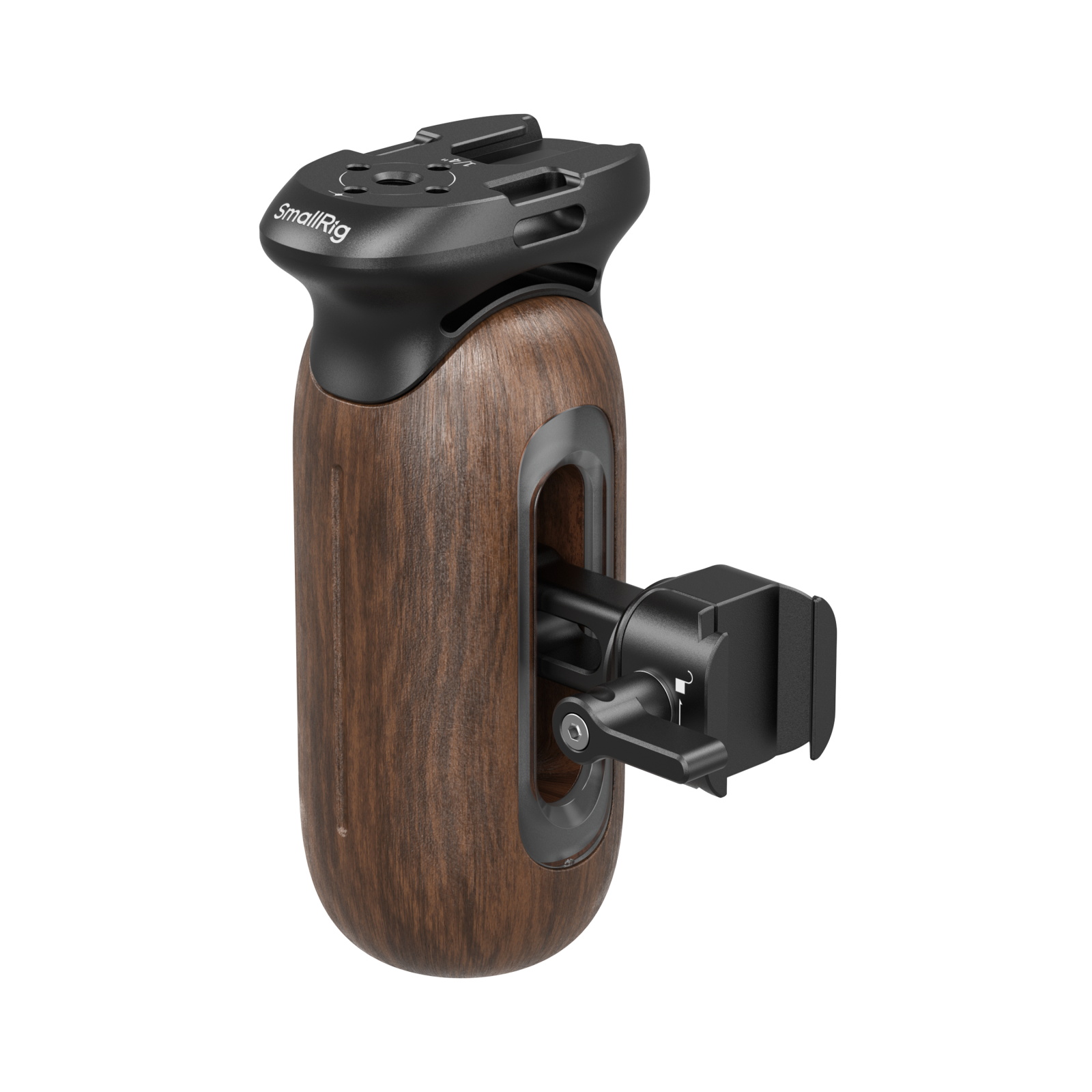Wooden Side Handle with NATO Clamp | Ergonomic Camera Grip