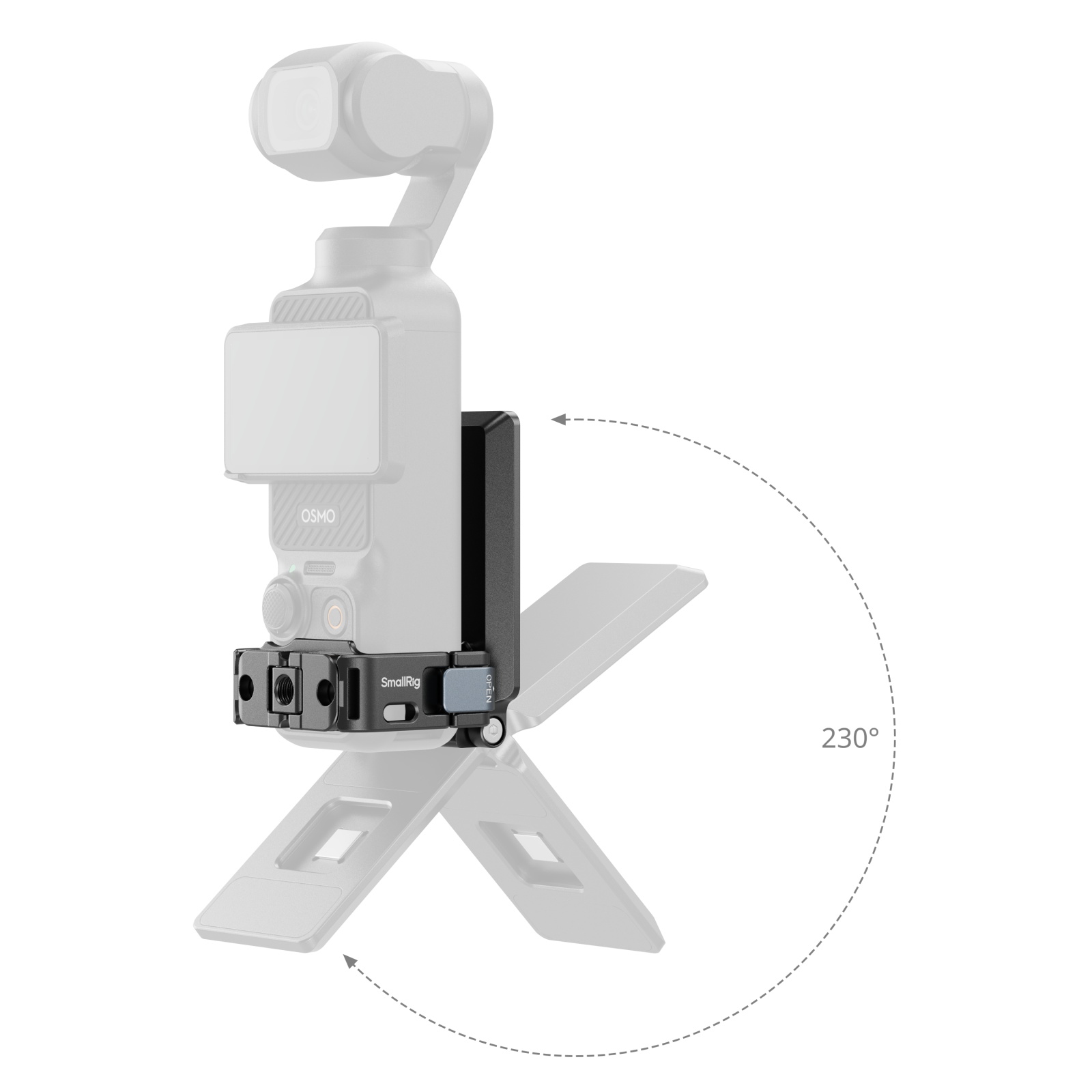 INF Supporto per teleprompter telefonico per Osmo Pocket 3