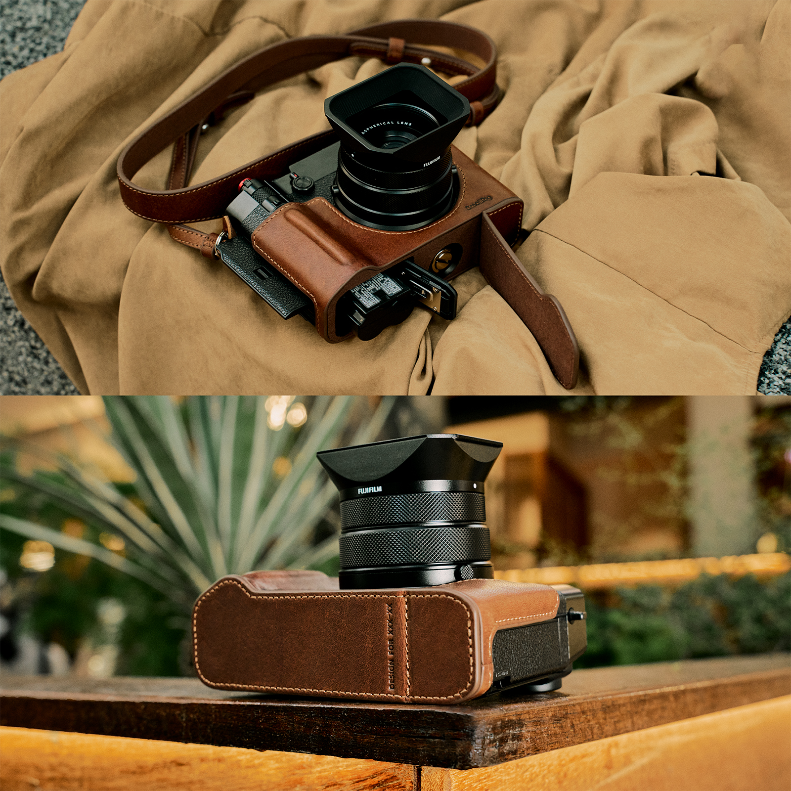 FUJIFILM GFX100RF Leather Case | Enhanced Grip, Retro Style