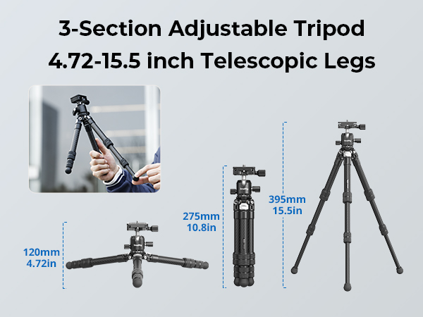 Carbon Fiber Pocket Tripod | Compact Camera Stand | SmallRig Carbon Fiber Pocket Tripod | Compact Camera Stand | SmallRig