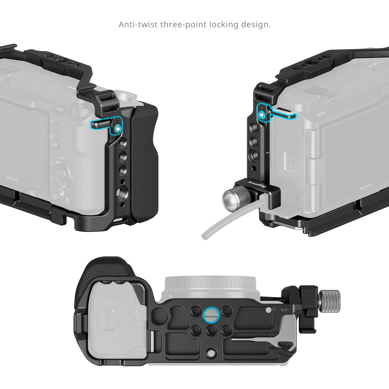Camera Cage Kit for ZV-E1 | Arca-Swiss Plate & HDMI Clamp