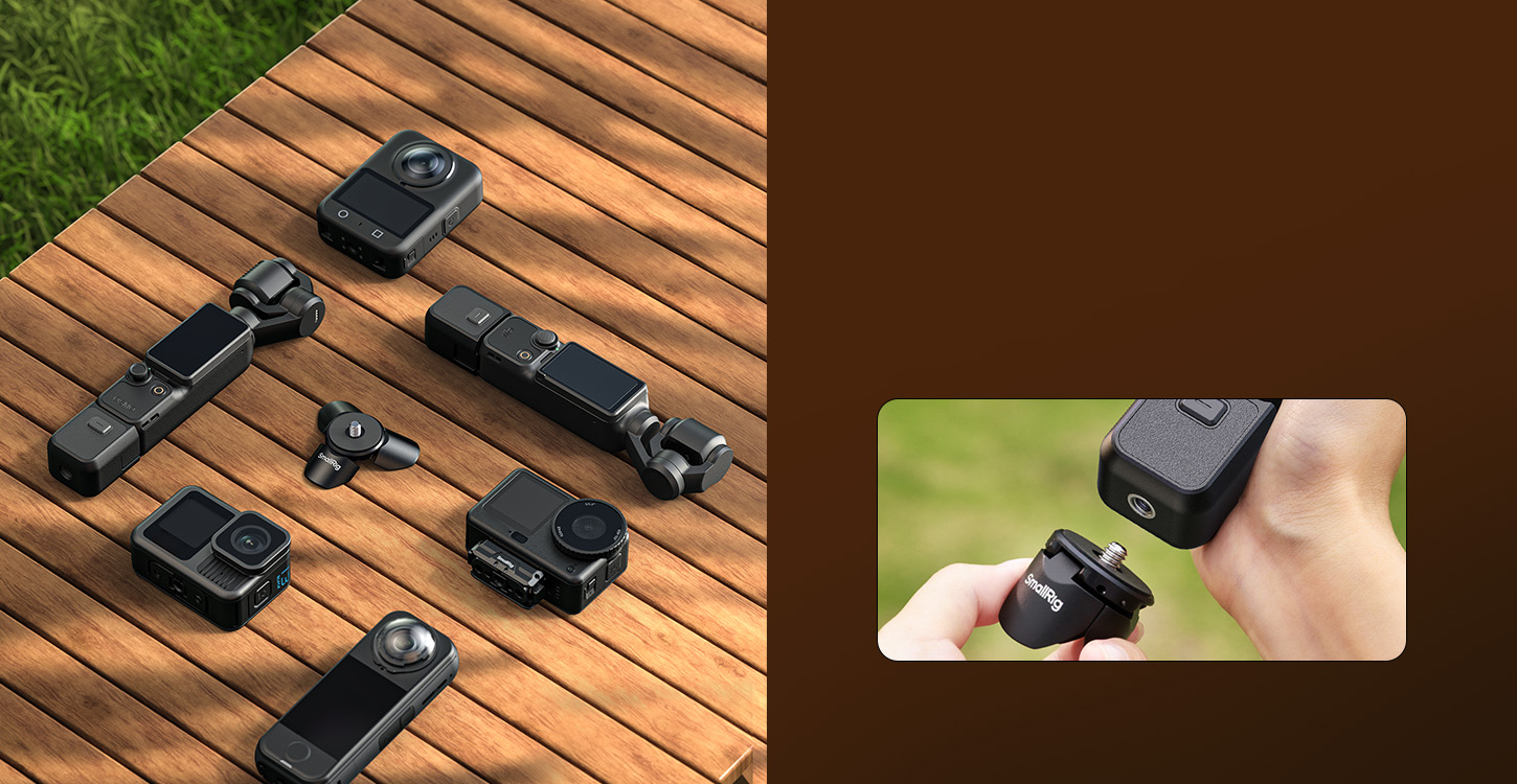 Category/Tripods Mini QR Tripod for DJI Osmo Pocket 4/3 | Magnetic Legs-For Brands:DJI/For Models:Osmo Pocket 3 、Osmo Pocket 4/SKU:6083/