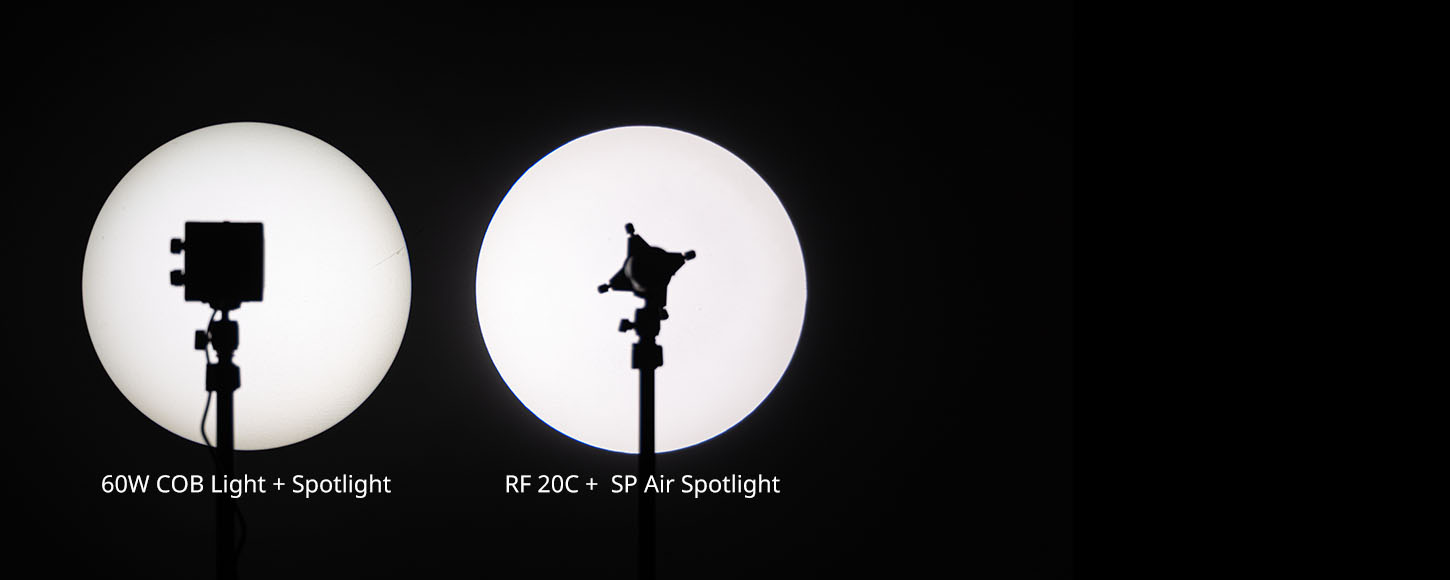 Kategori/Aydınlatma Sistemi/Cep Tipi LED Video Işıkları SP Air Spot Işık RF 20C ve 10C i&ccedil;in | 4 Kat Daha Parlak | SmallRig-SKU:6376/Paket Ağırlığı (kg):0.543/