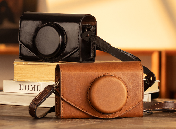 FUJIFILM X-E5 / X100VI用レザー収納バッグ