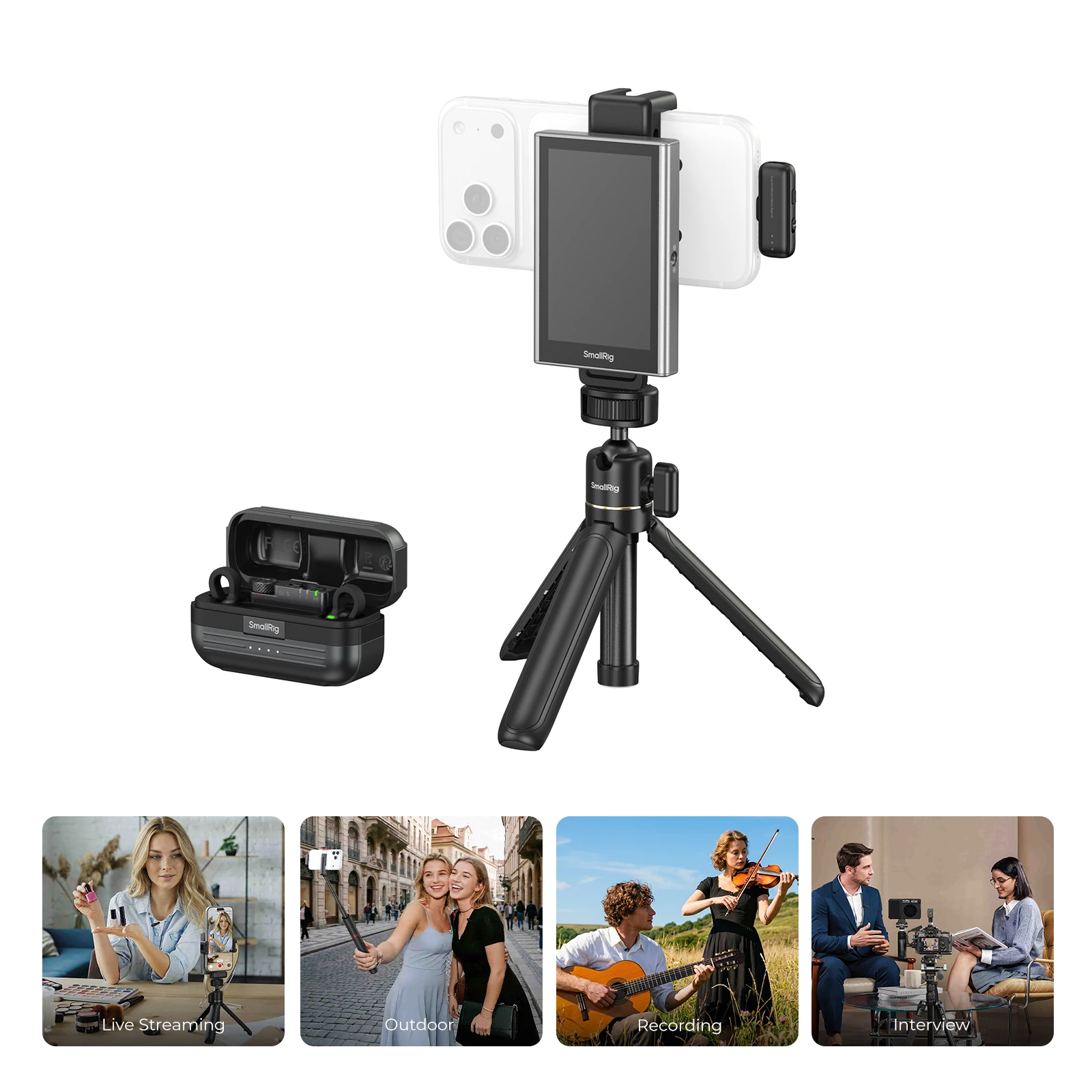 S70 Wireless Microphone | Ultra-Thin | 984ft Range | SmallRig