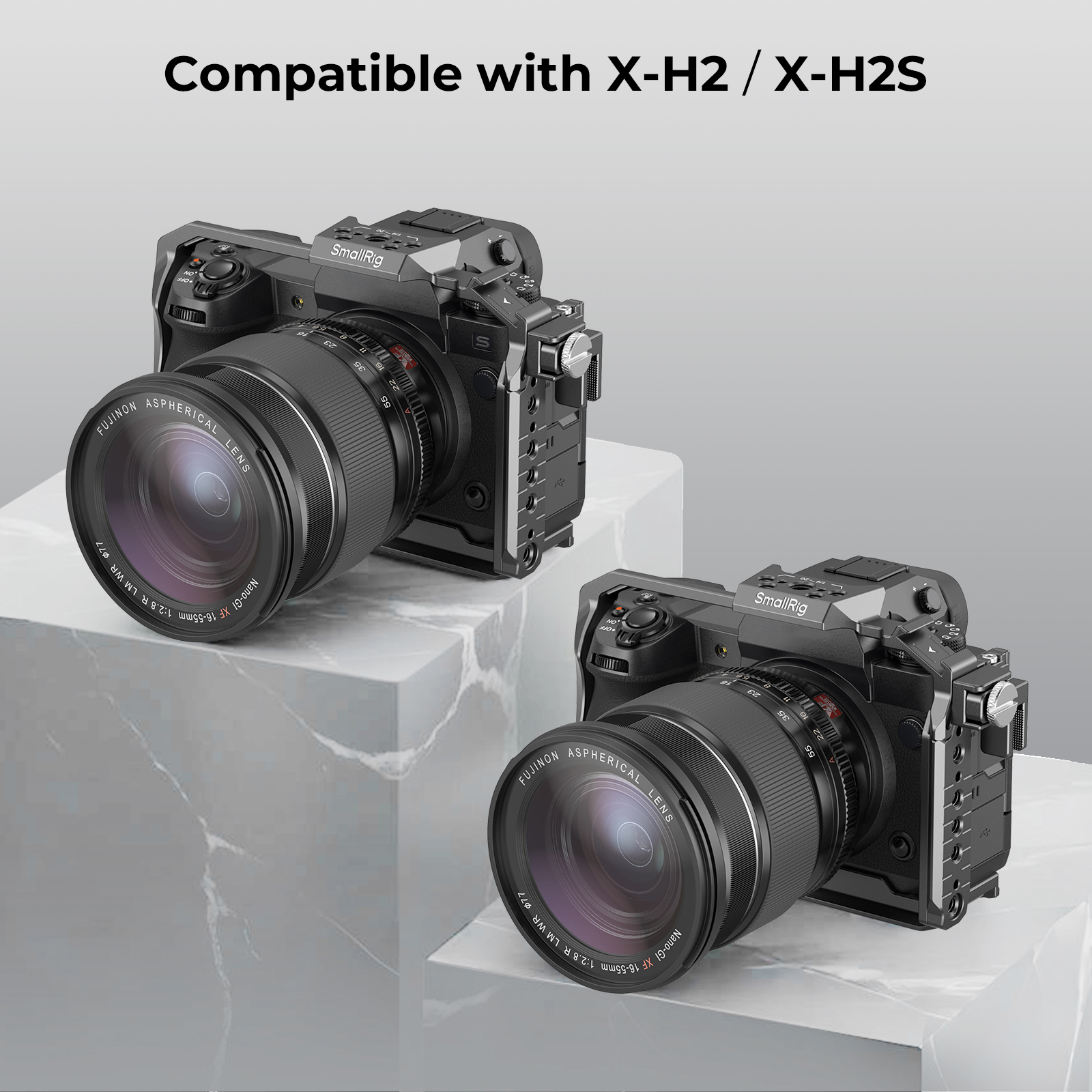 X-H2 / X-H2S Cage | HawkLock QR | Arca Base | HDMI Clamp