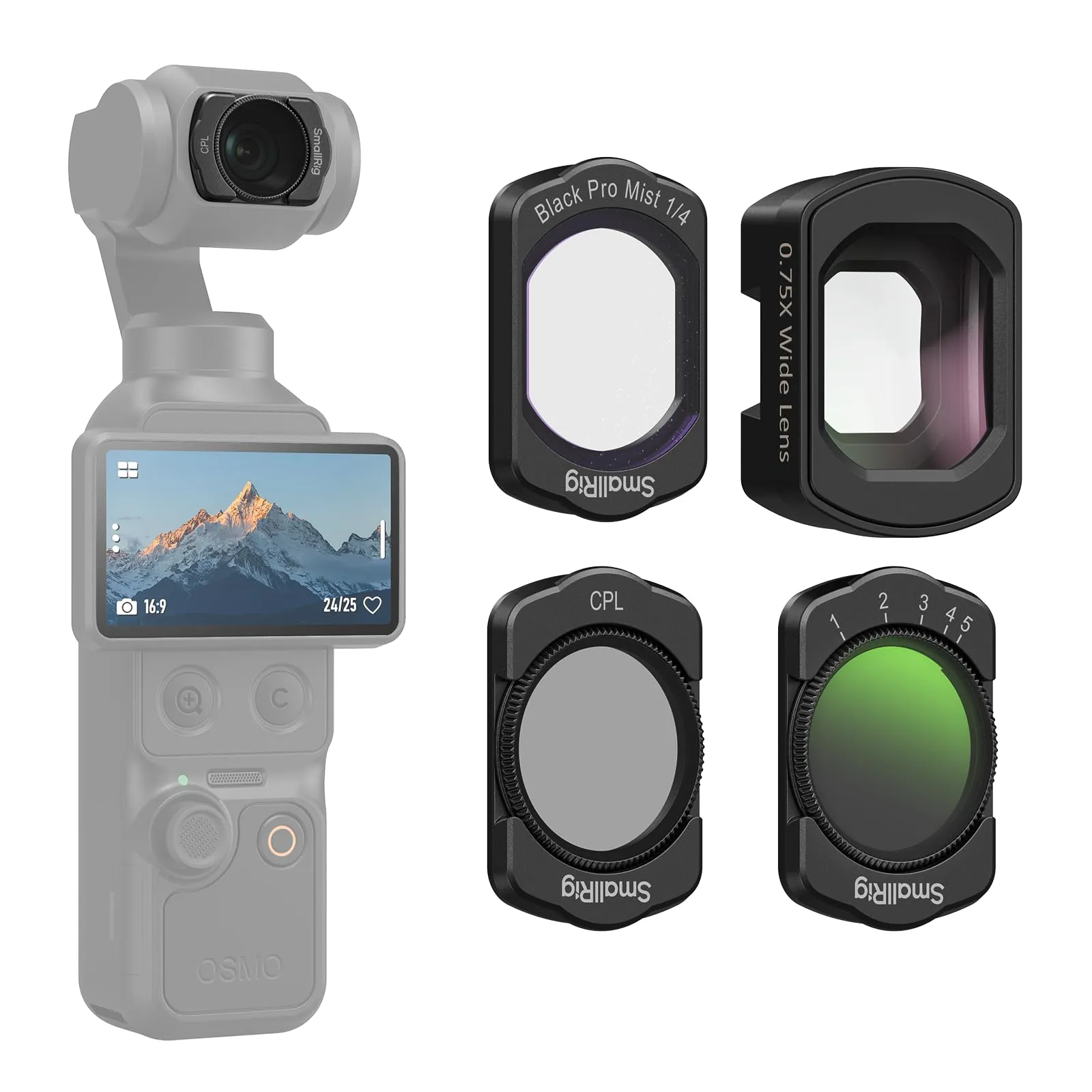 Professional Filter Kit for DJI Osmo Pocket 4 / 3 | SmallRig