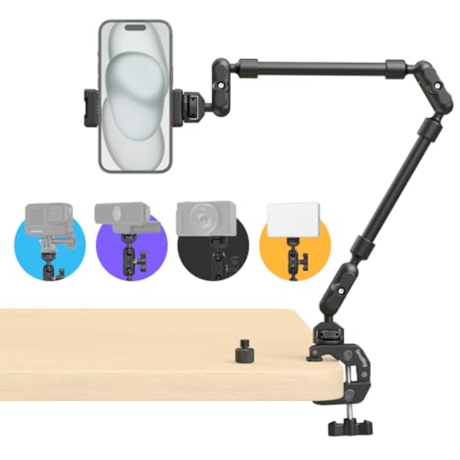 Desktop Magic Arm Kit | Phone, Monitor, Mic Mount