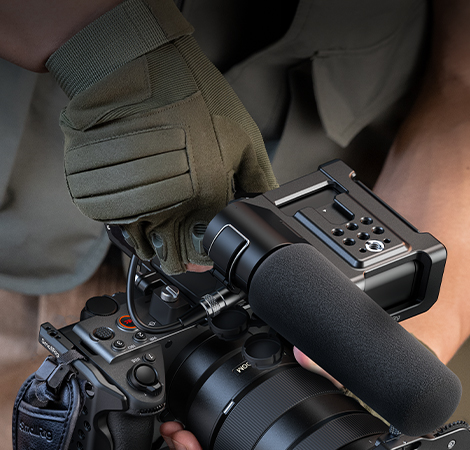 SmallRig HawkLock Pro XLR handle and viewfinder configurations
