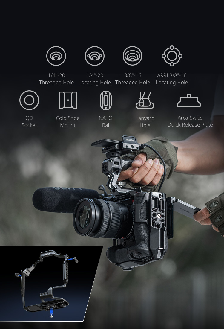 Panasonic LUMIX Cage S1/S5/G9 | DMW-BG1/BG2 Grip Ready