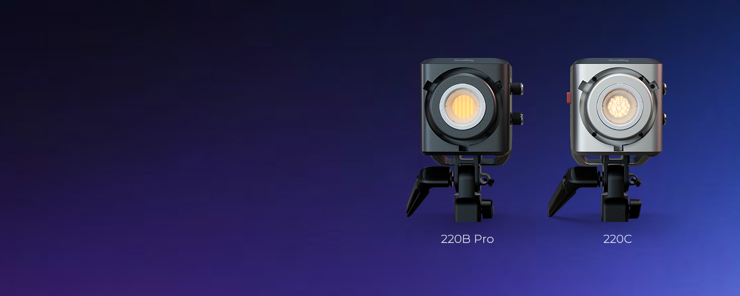 CATEGORY/Lighting System/COB Lights RC 220C RGB COB LED Video Light-SKU:5098/Package Weight (kg):4.3/