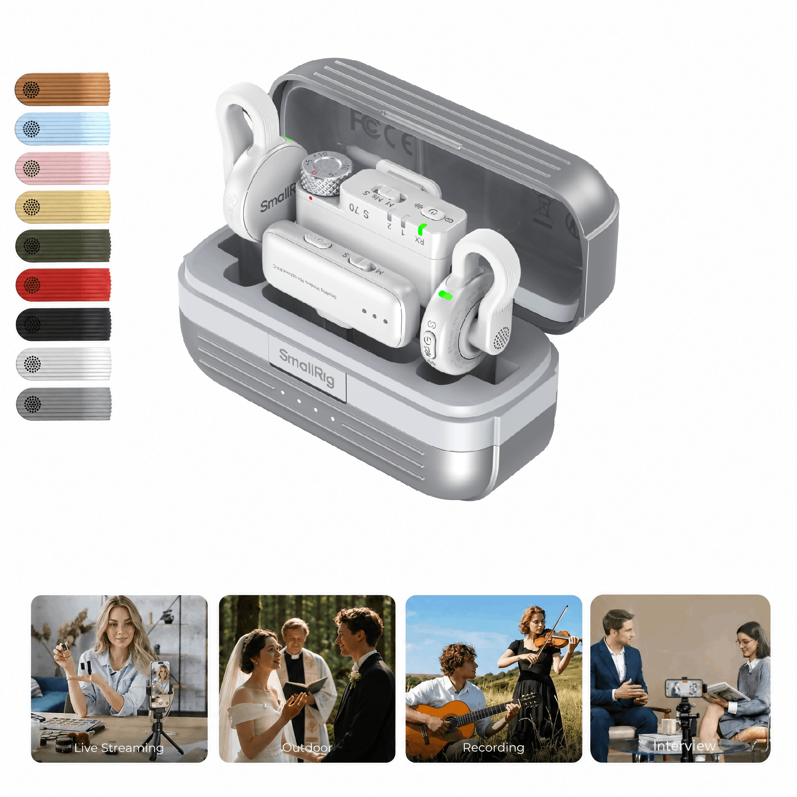 S70 Wireless Microphone | Ultra-Thin | 984ft Range | SmallRig
