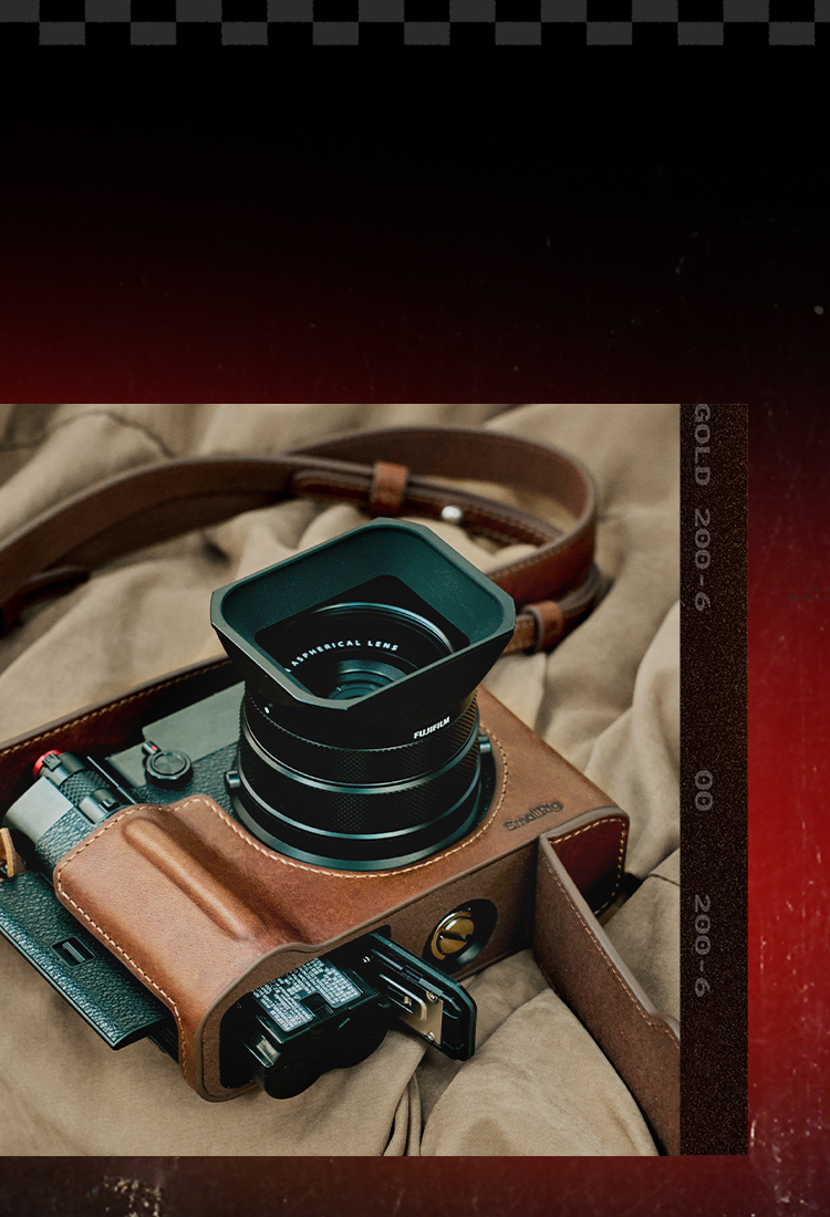 FUJIFILM GFX100RF Leather Case | Enhanced Grip, Retro Style