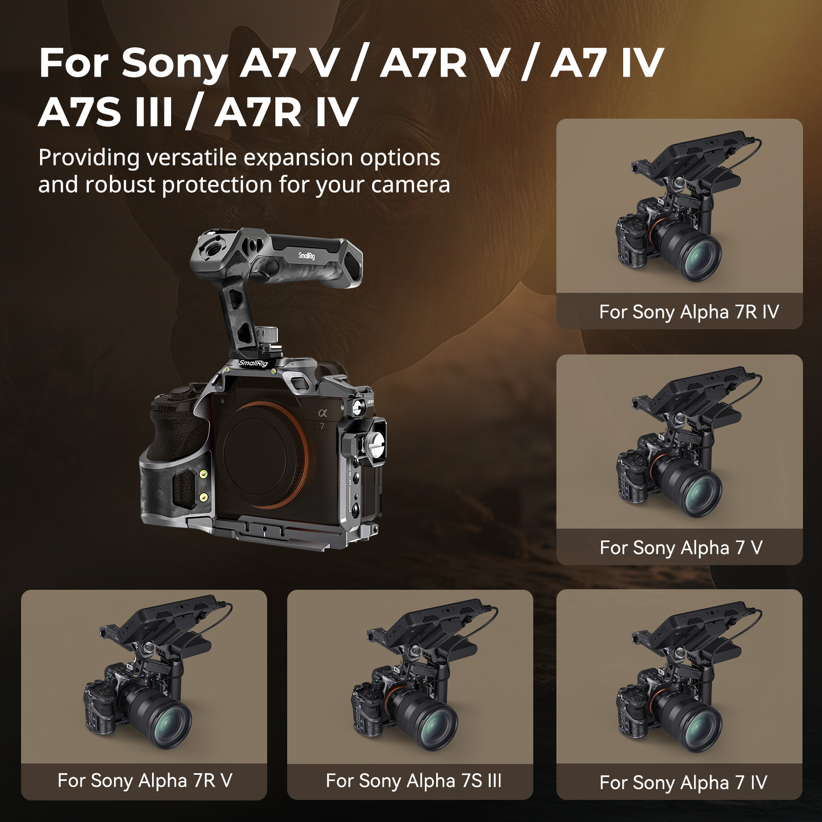 Rhinoceros Cage Kit for Sony A7 V/A7R V/A7 IV | Arca-Swiss