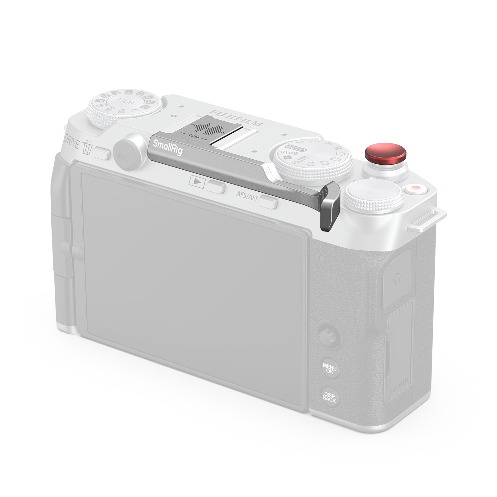 Black Thumb Grip for X-M5 | Ergonomic | Hot Shoe Cover