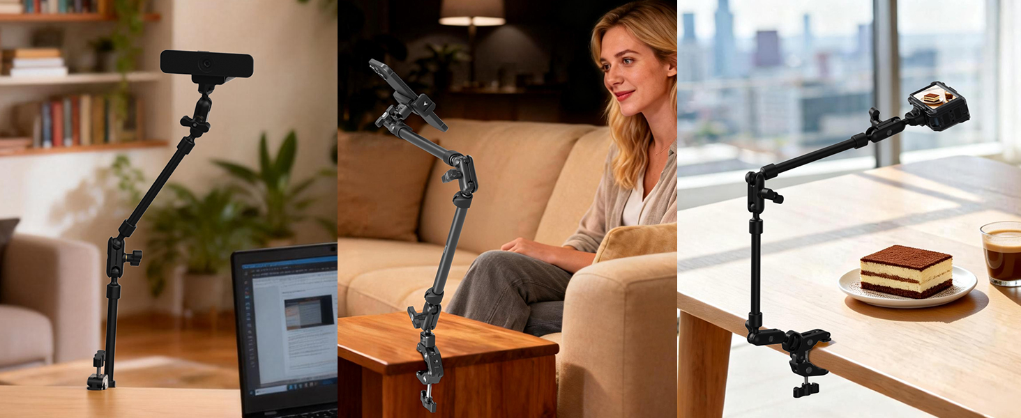 Desktop Magic Arm & Crab-Shaped Clamp Kit | MagSafe