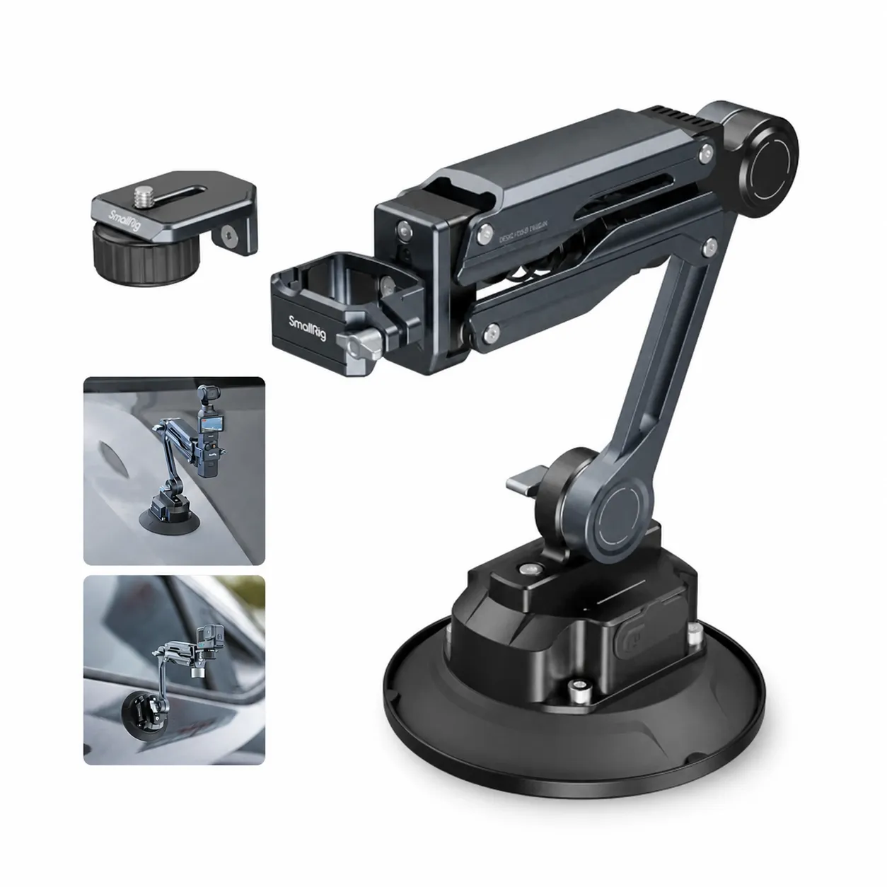 カ*ミ様 SmallRig ミニショックアブソーバーアーム Action Camera Stabilizer | Electronic Suction Cup