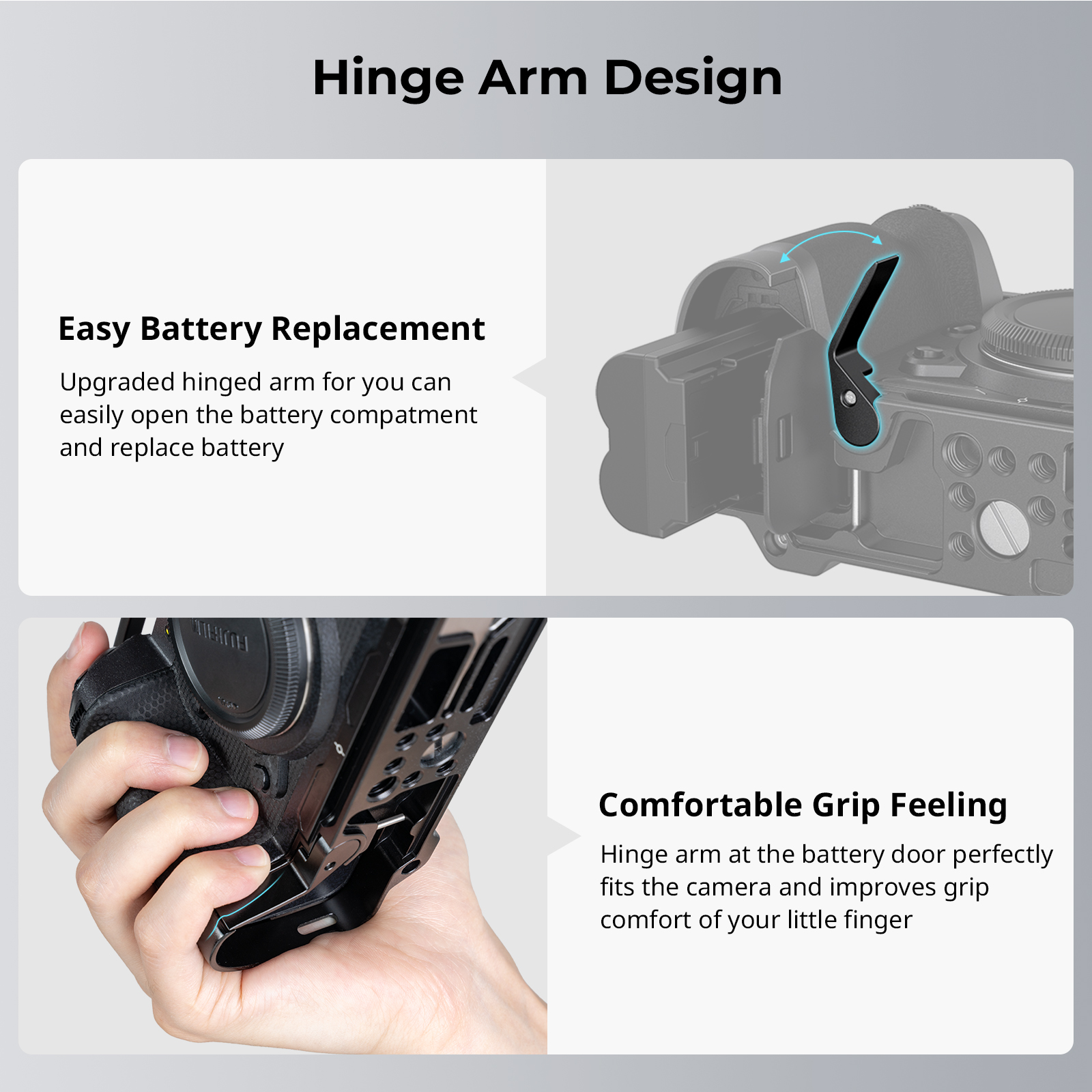 X-H2 / X-H2S Cage | HawkLock QR | Arca Base | HDMI Clamp