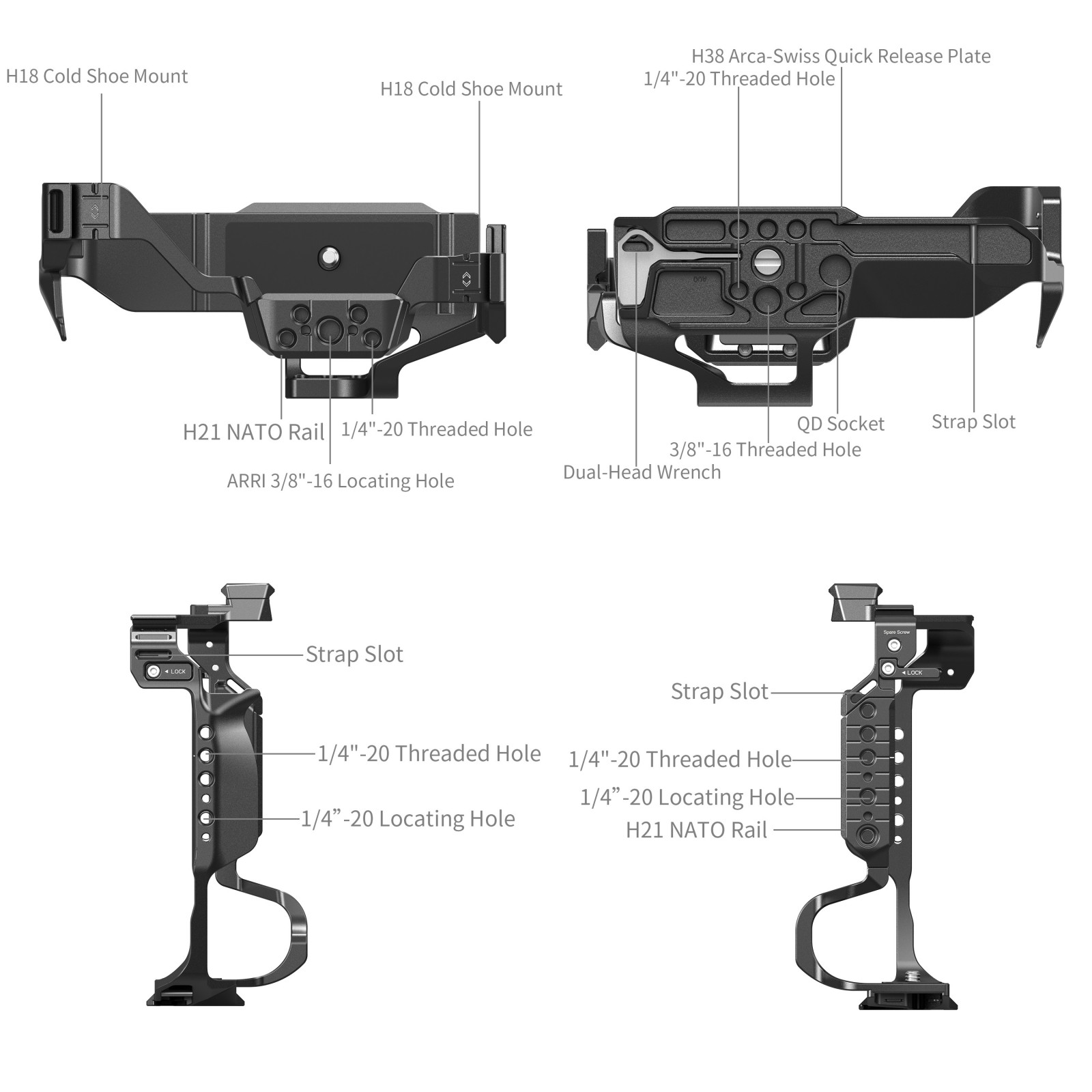 Panasonic LUMIX Cage S1/S5/G9 | DMW-BG1/BG2 Grip Ready