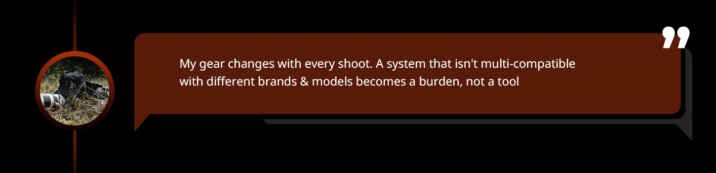 Langtrekkende trådløs repeater for DSLR/actionkameraer i naturfotografering