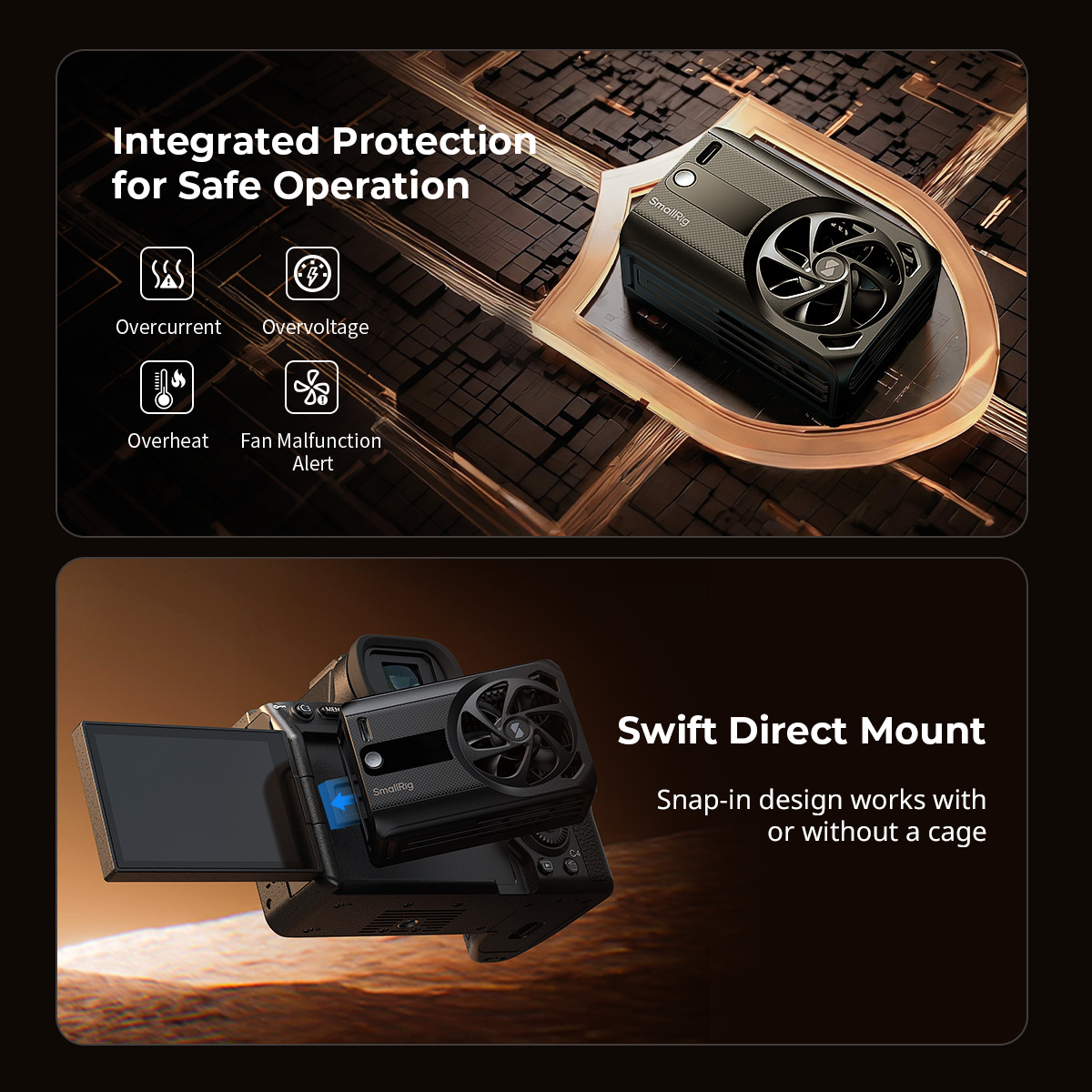Cooling Fan for Mirrorless Cameras | SmallRig