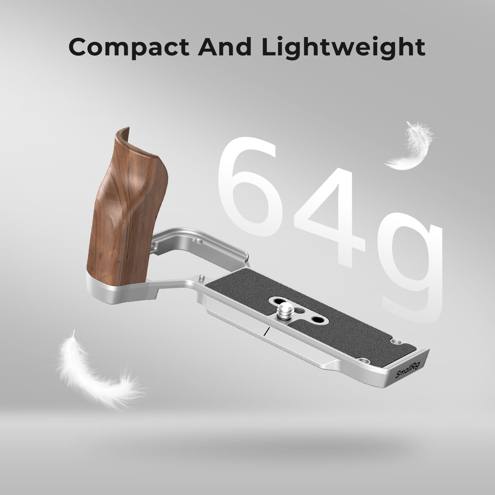 Sony A7C II / A7CR用木製ハンドル付きL字型マウントプレート