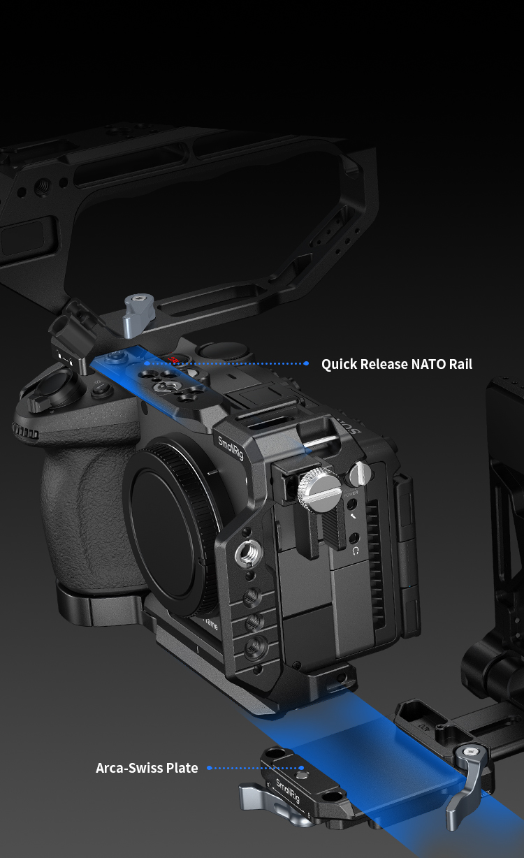 HAWKLOCK Cage Kit for Sony FX5 | SmallRig
