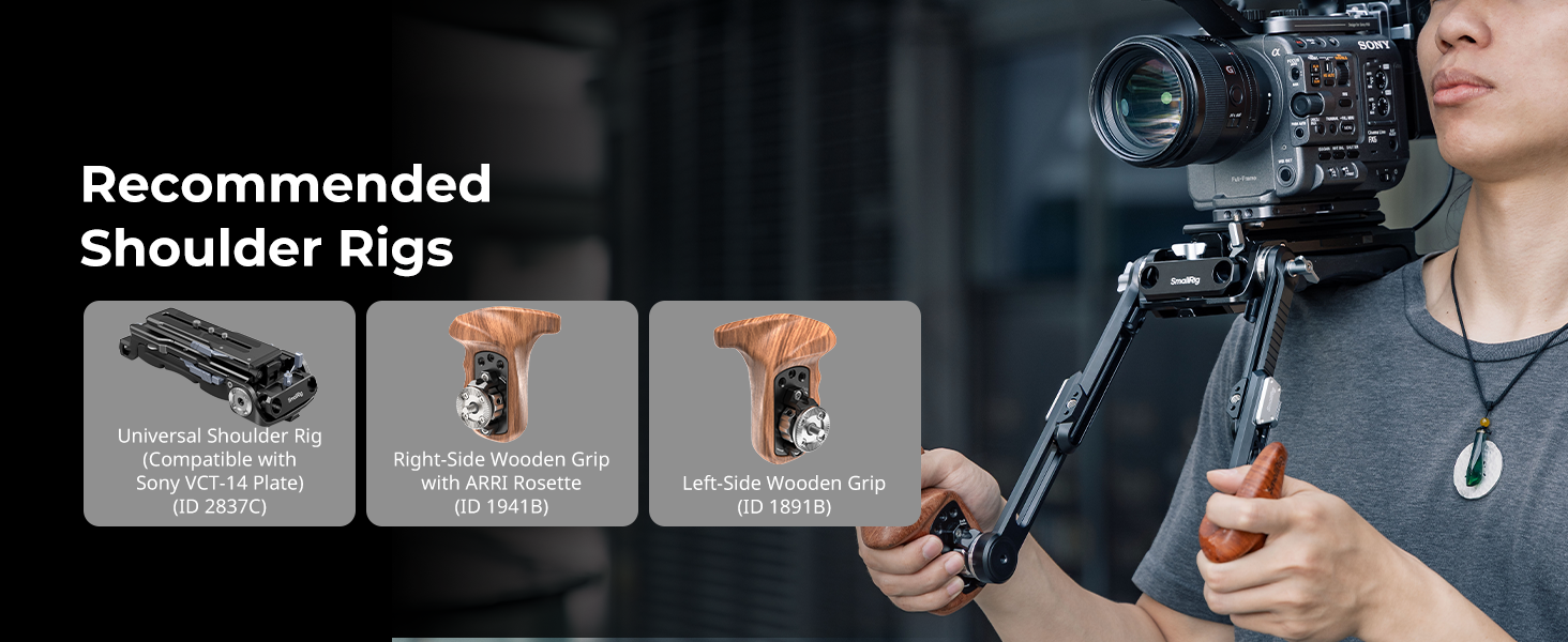 Shoulder Rig Adapter | ARRI Rosette, Quick Adjust | SmallRig