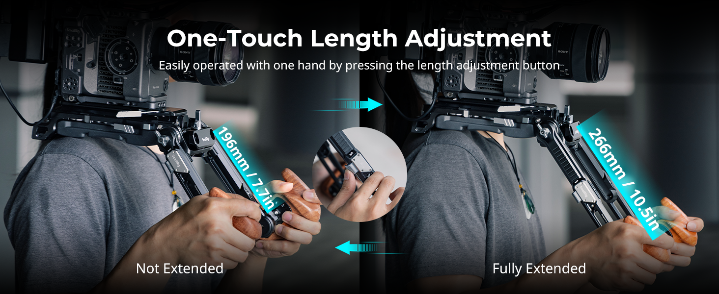Shoulder Rig Adapter | ARRI Rosette, Quick Adjust | SmallRig