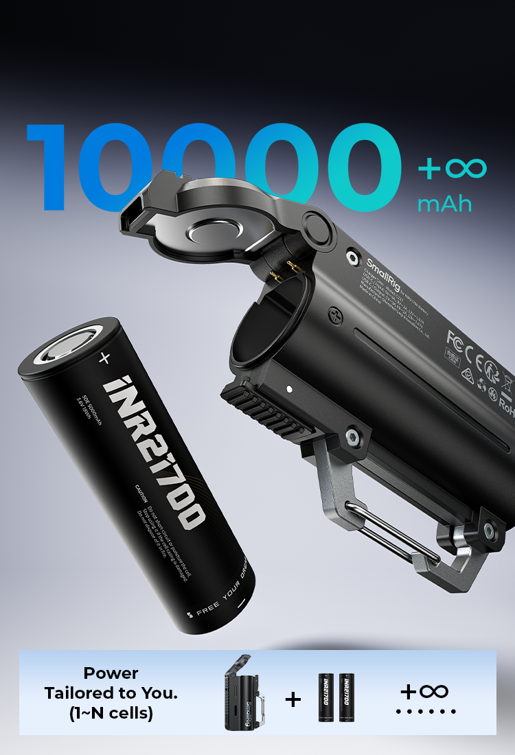 EDC 21700 Power Bank Kit with Replaceable Battery and Charging