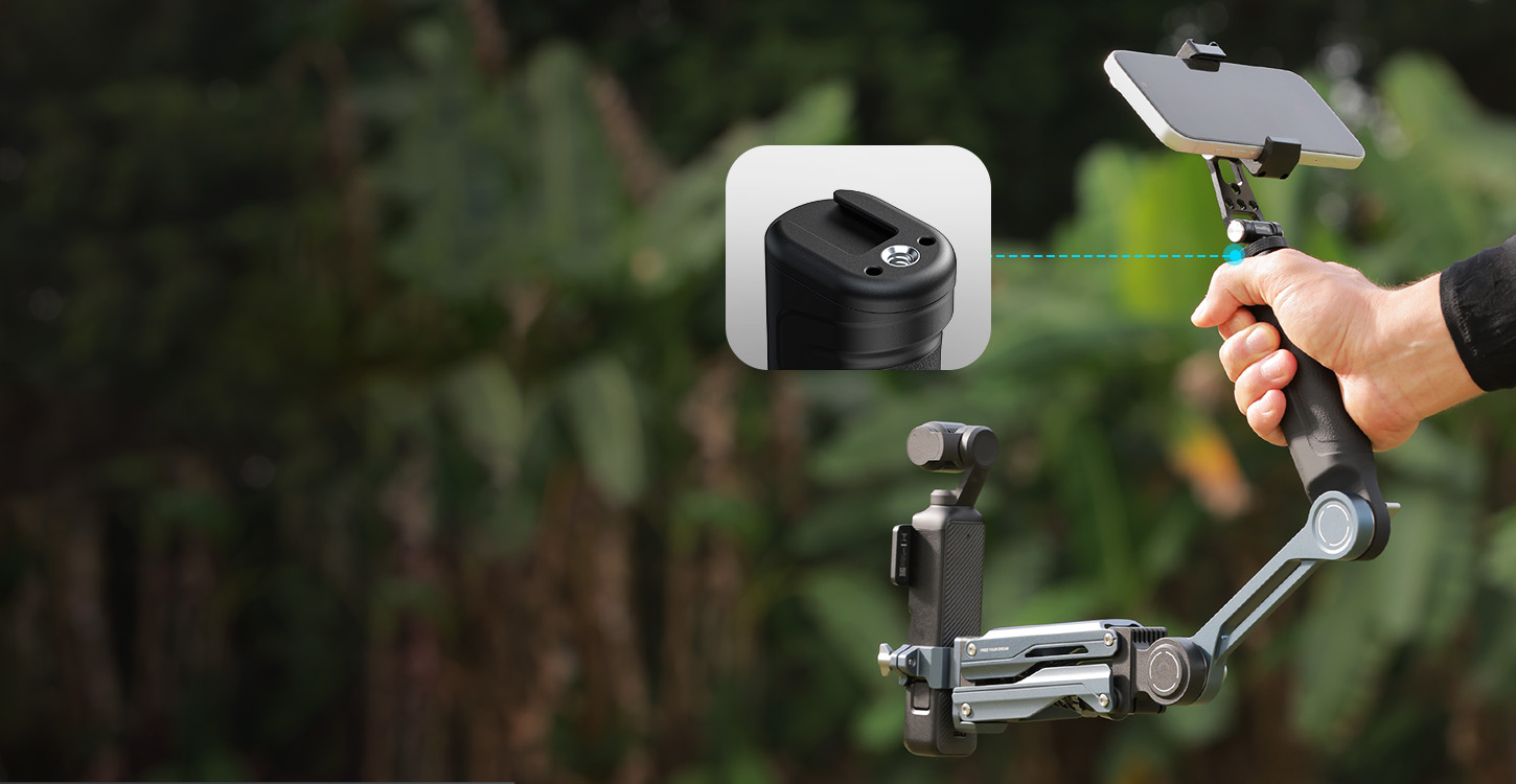 Kategori/Montaj Braketleri/DJI Osmo Pocket 4 / Pocket 3 / Insta360 X5 / GoPro HERO13 Black i&ccedil;in Magic Arms El Tipi Şok Emici Kol - Markalar: DJI, Insta 360, GoPro / Modeller: Osmo Pocket 3, Osmo Pocket 4, X5, HERO 13 Black / &Uuml;r&uuml;n Kodu: 5508 / Paket Ağırlığı (kg): 1.