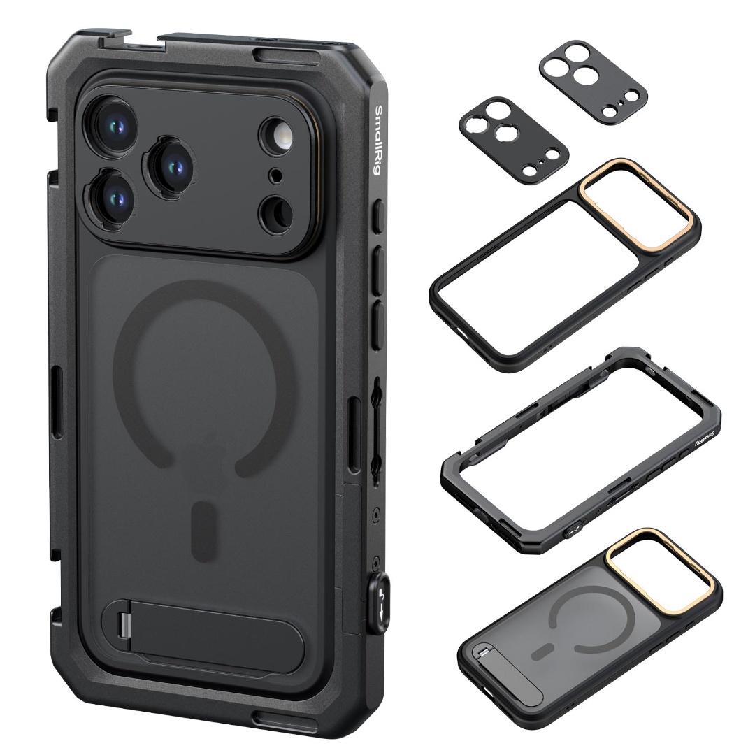 SmallRig 5541 iPhone 17 Pro Max用ケージ iPhone 17 Pro / 17 Pro Max | Dual Handheld Cage Kit