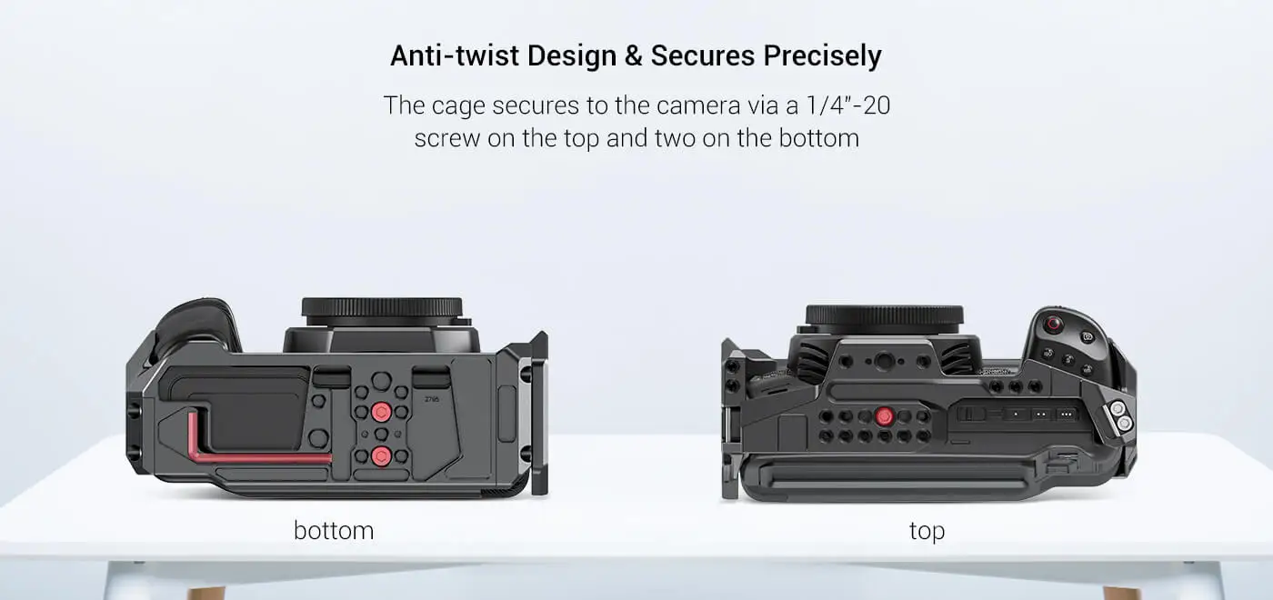 Camera Cage for BMPCC 4K & 6K with Battery Grip Attached