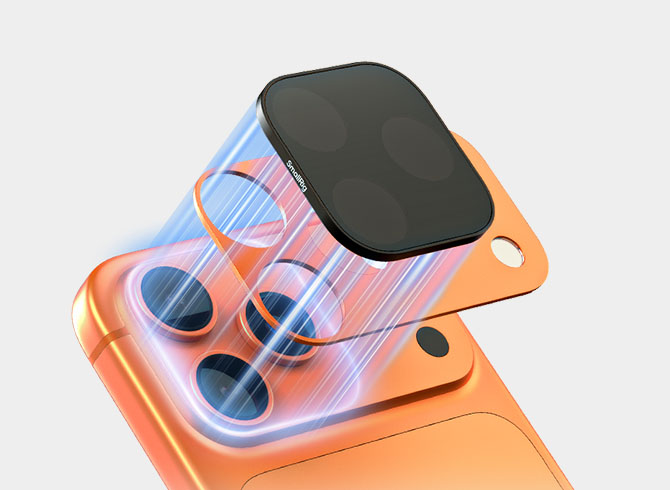 Square ND & 1/4 Black Mist Magnetic Filter Kit for iPhone 17 Pro