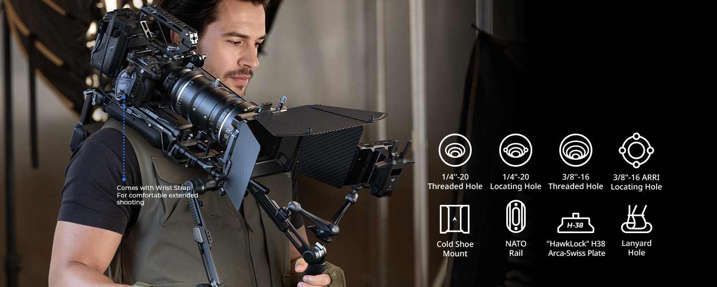 Category/Camera Cages/Sony HAWKLOCK Pro Cage Kit for Sony FX5 | SmallRig-For Brands:Sony/For Models:FX5/SKU:6774/