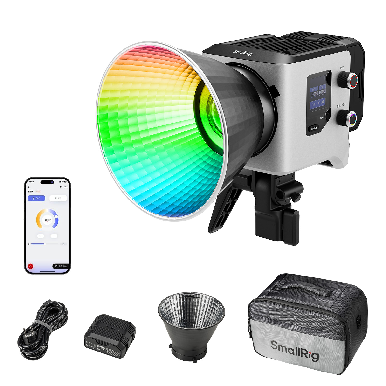 RC 220C RGB COB LED Video Light | V-Mount | High-Performance