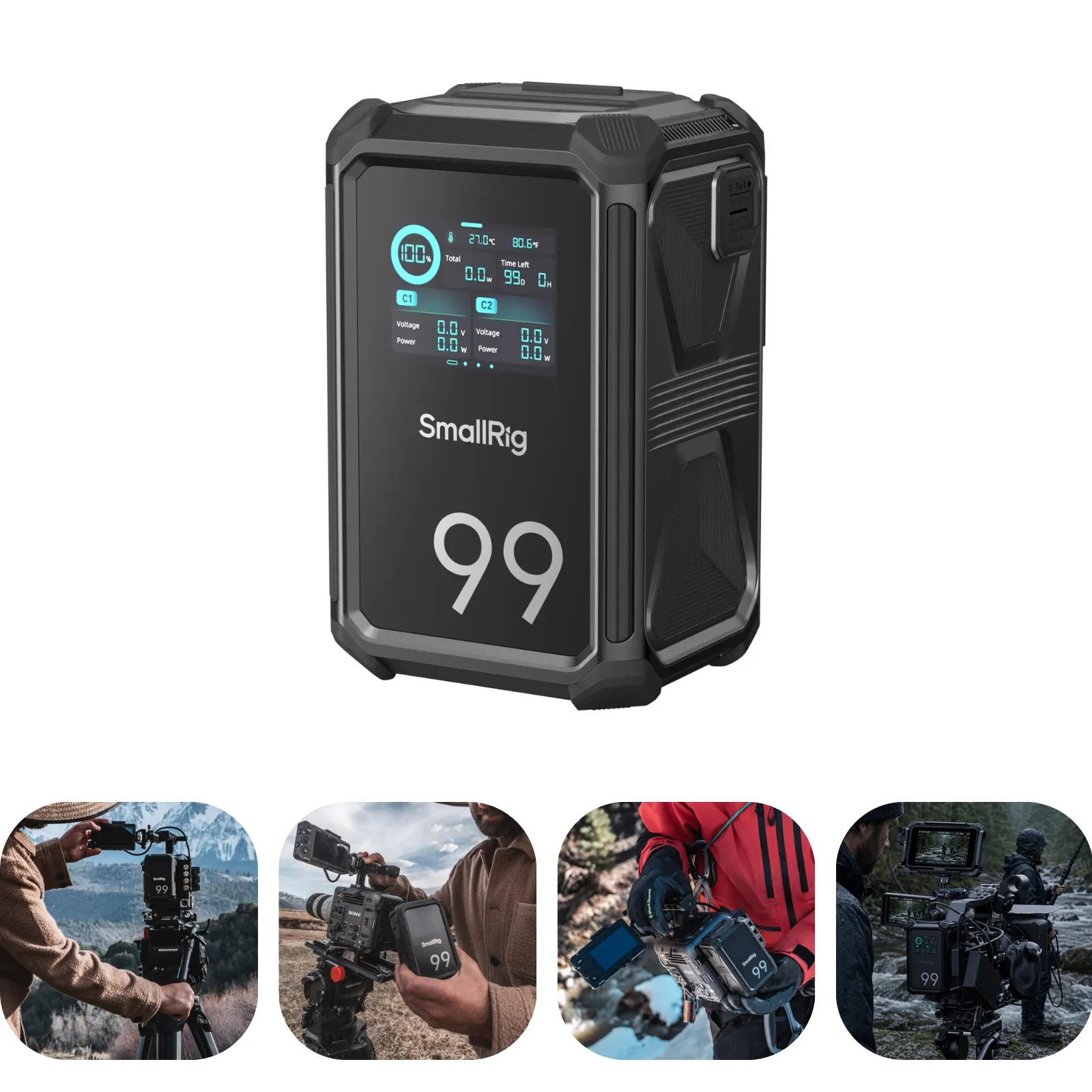 X99 V-Mount Battery | Smart Tri-Proof Power Hub | SmallRig