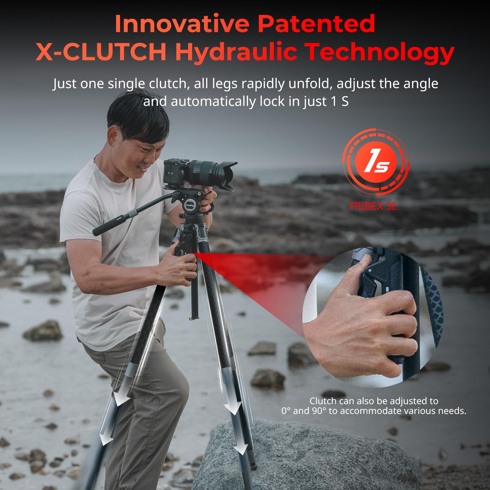 Video Tripod | TRIBEX SE Hydraulic Quick Adjust | SmallRig