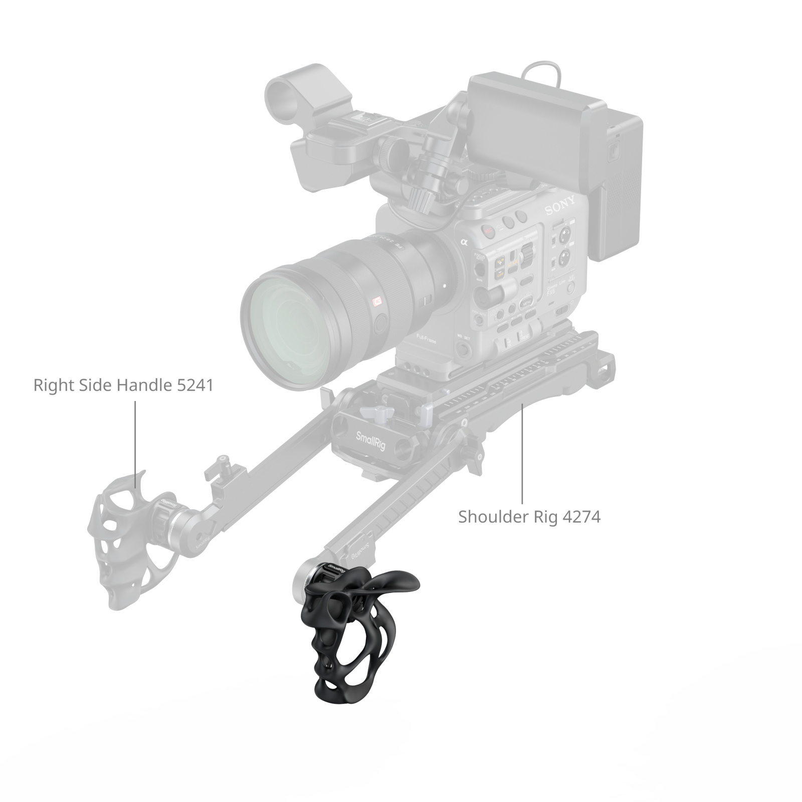 Liquid Handle with ARRI Rosette | Ergonomic Camera Grip