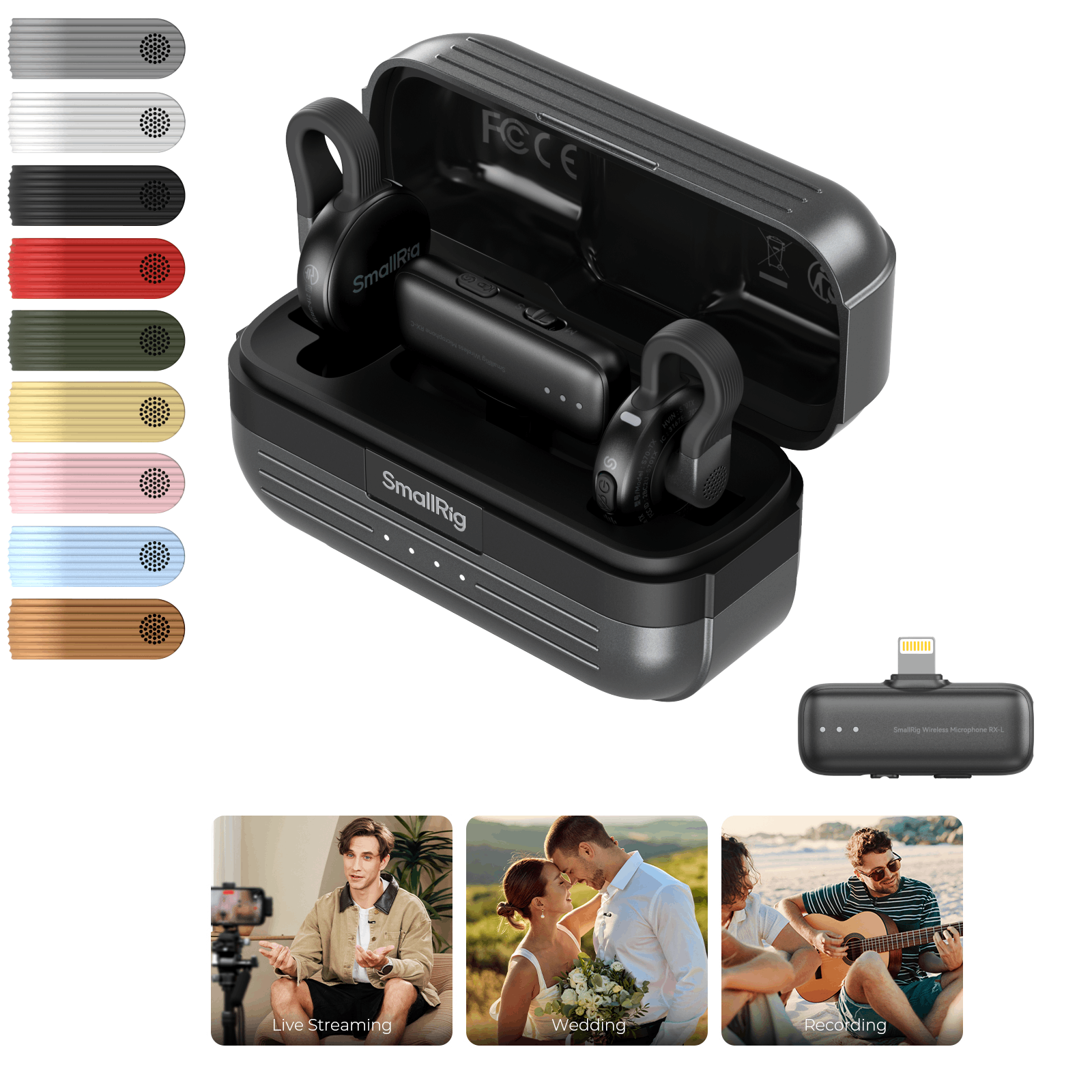 配信機器・PA機器・レコーディング機器 SmallRig S70 Wireless Microphone S70 Wireless Microphone | Ultra-Thin | 984ft Range | SmallRig