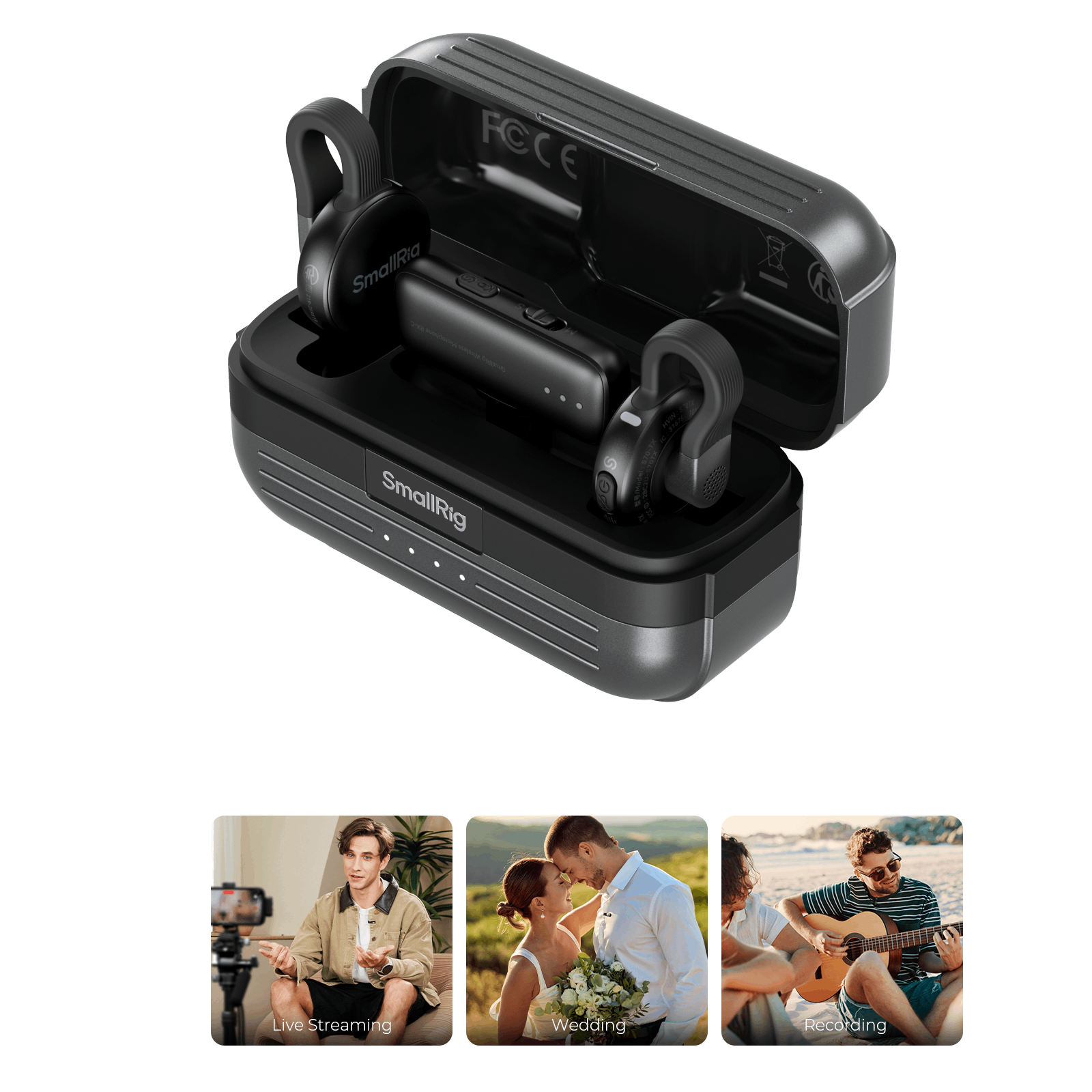 S70 Wireless Microphone | Ultra-Thin | 984ft Range | SmallRig
