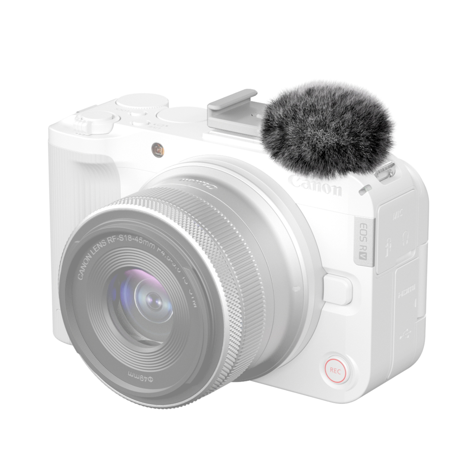 Furry Windscreen Kit for Canon EOS R50 V (2pcs)