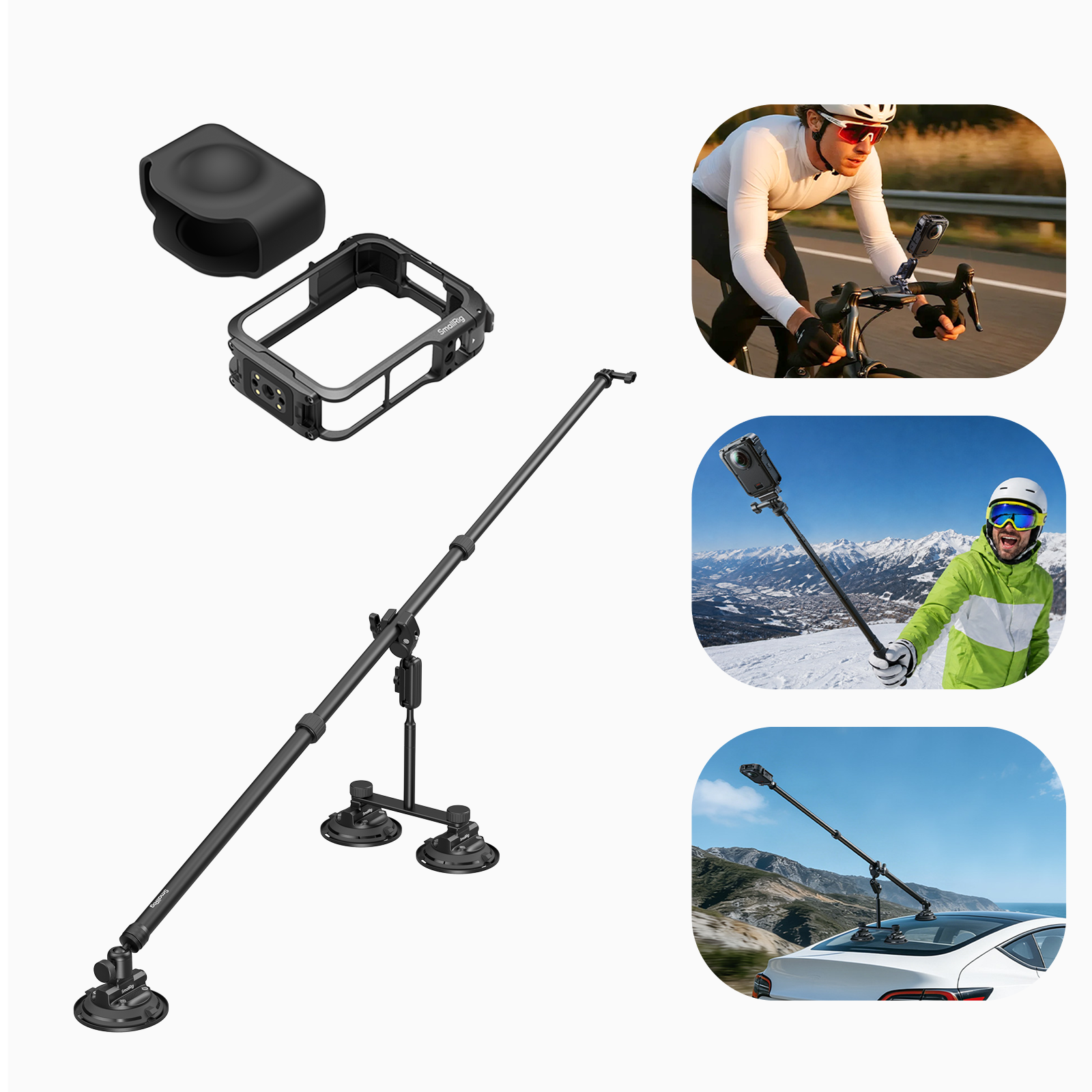 Modular Vehicle‑Mount Filming Solution for DJI Osmo 360 II