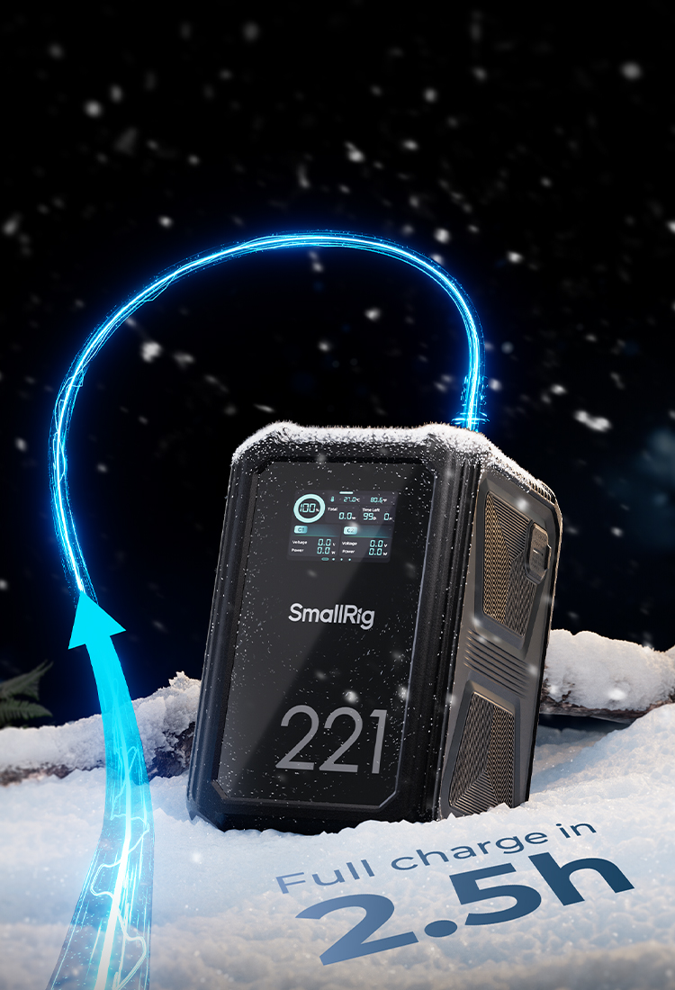 X221 V-Mount Battery | 140W Fast, Triple-Proof | SmallRig