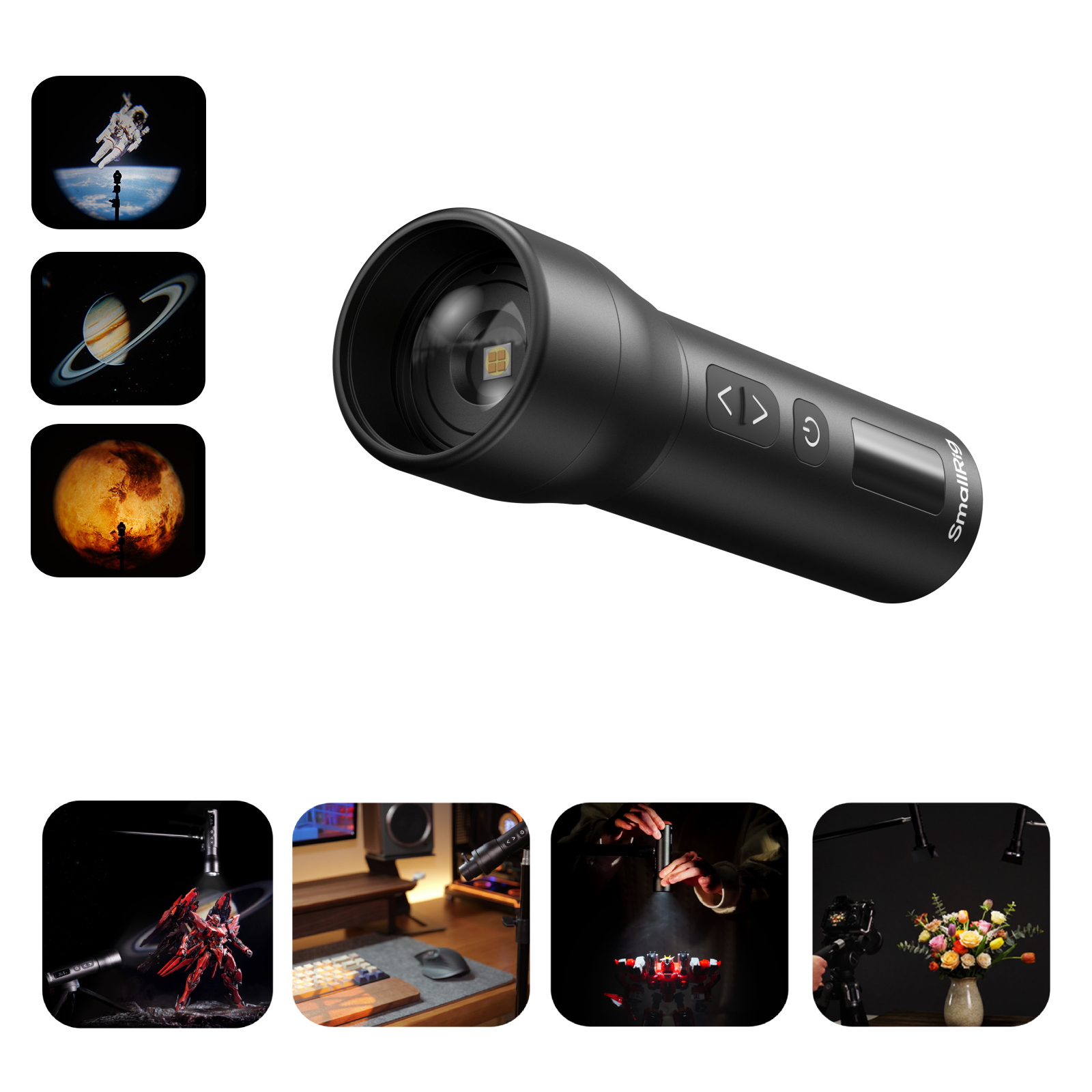 RF 05B Portable Zoom LED Video Light: CRI 96+, 1900K-8000K, OLED ...