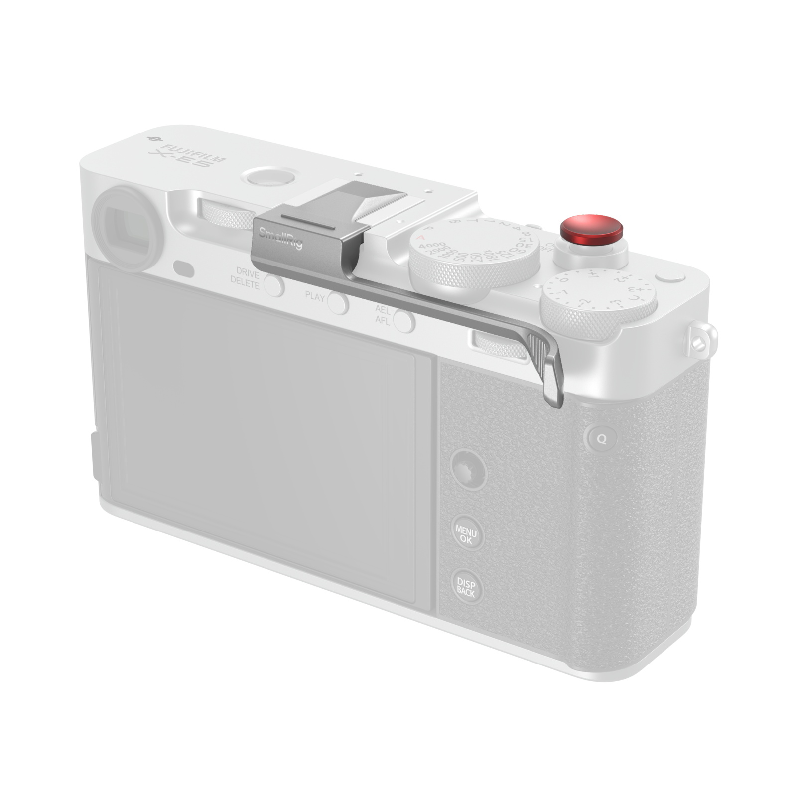 Silver Thumb Grip for FUJIFILM X-E5 | Ergonomic | Anti-Slip