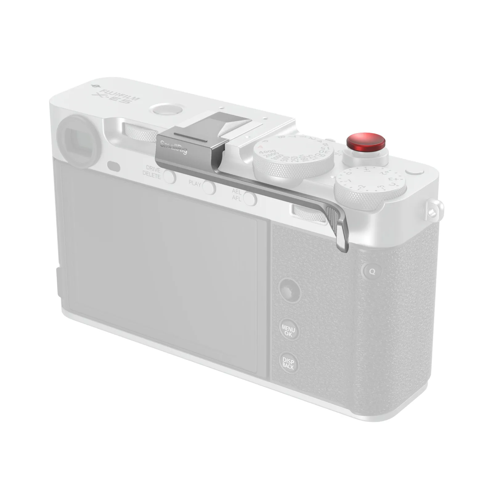 Silver Thumb Grip for FUJIFILM X-E5 | Ergonomic | Anti-Slip