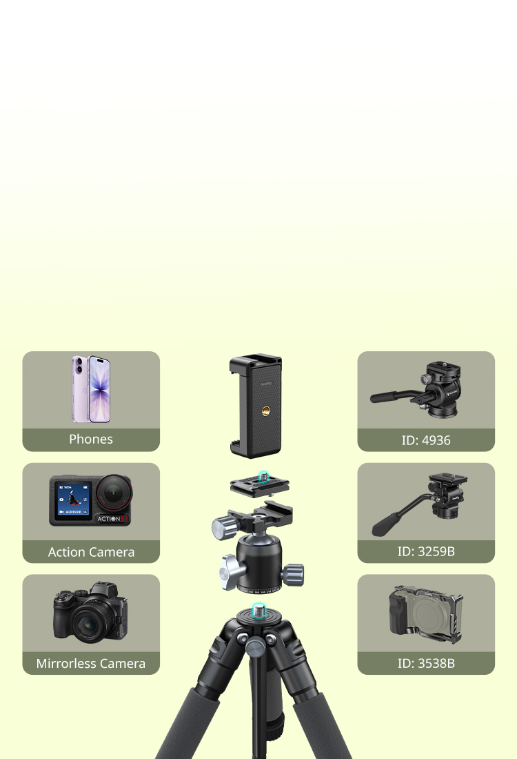 VT-20Pro Desktop Tripod | Compact, Quick Setup | SmallRig