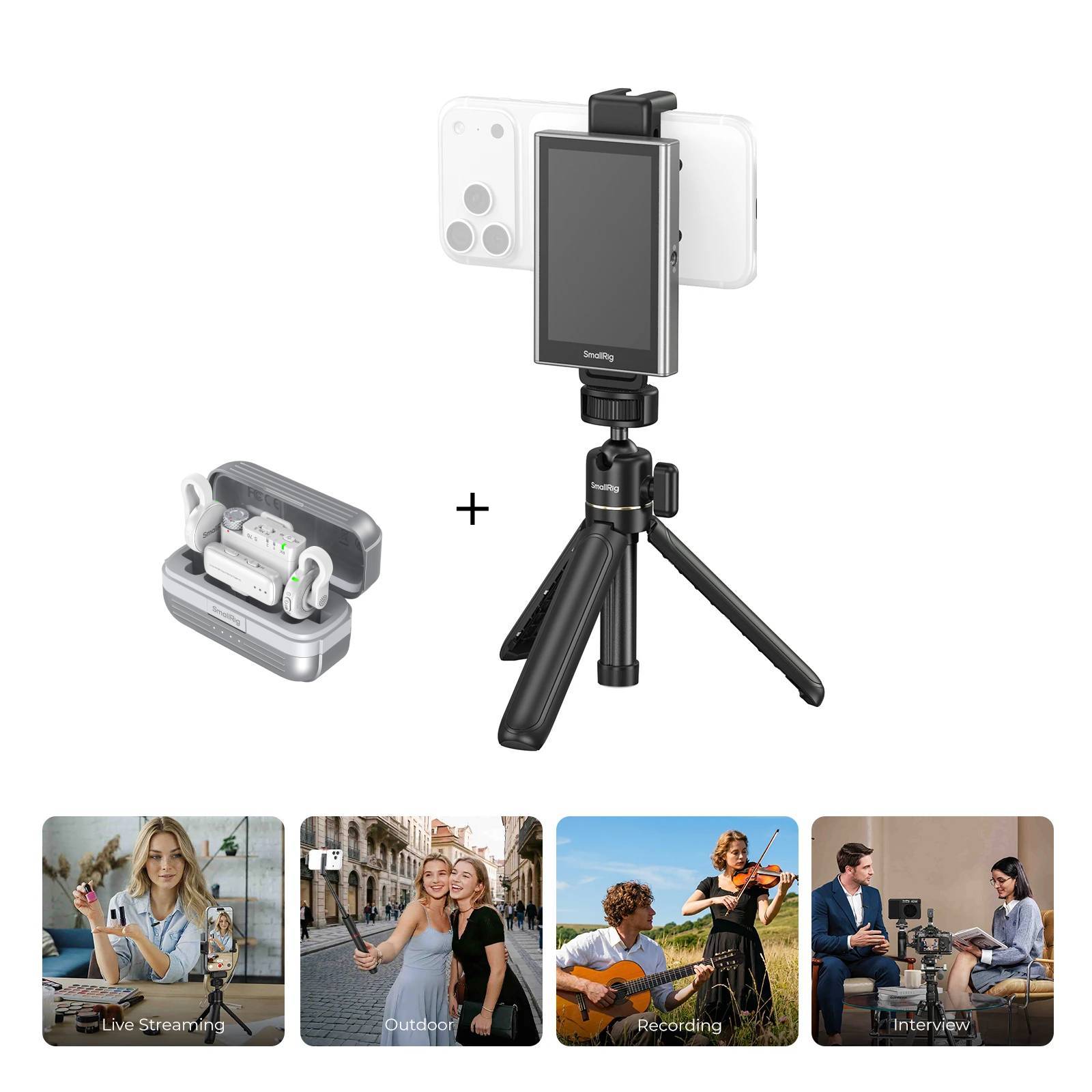 S70 Wireless Microphone | Ultra-Thin | 984ft Range | SmallRig